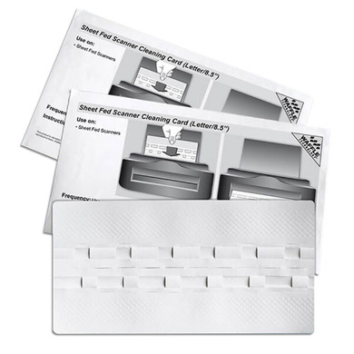 KICTeam KW3-SFS1B15WS Waffletechnology 8.5" Sheet Fed Scanner Cleaning Card