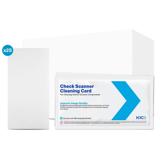 KICTeam K2-CIB25 Check Scanner Cleaning Card