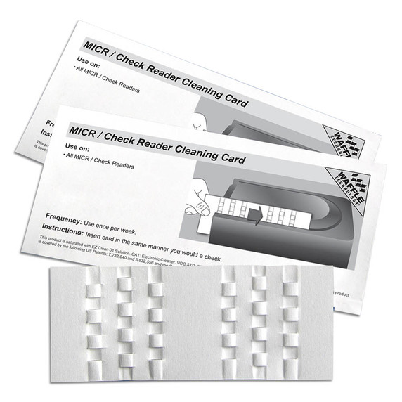 KICTeam KW3-CRB15 Waffletechnology MICR/Check Reader Cleaning Card