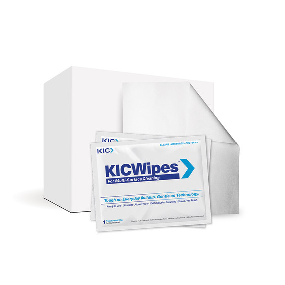 KICWipes - All-Purpose Hard Surface Cleaning Wipes - Individually Packaged, Ultra Soft, Durable and Pre-Saturated for Easy Use on Devices, Screens, and Displays (Large, 7" x 10")