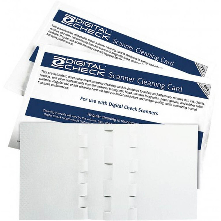 KICTeam KWDCC-CS1B15WS Waffletechnology Digital Check/SmartSource Check Scanner Cleaning Card
