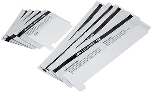 ID Card Printer Cleaning Kit for Zebra Printers - Presaturated Disposable Cards, 4 Long Cards and 4 Short Cards, Compatible with ZXP Series 1 and ZXP Series 3
