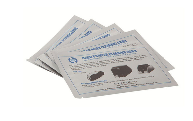 UBICON Cleaning Cards for Thermal Printers (25 Cards) - Presaturated with Quick Drying Solution to Clean 4in Receipt Paper Thermal Printers 