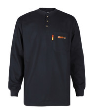 Comeaux FR Henley Shirt - 6oz Navy Comeaux FR Henley Shirt - 6oz Navy