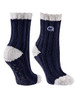 Penn State Fuzzy Socks | Twin City Knitting