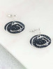 Penn State Crystal Logo Earrings | Seasons Jewelry
