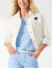Womens Penn State Jean Jacket White