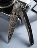 Engraved Blade Knife Deejo Aztec Design