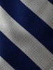 Harpers Navy Silver Stripe Tie