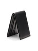 Mens Italian Black Leather Bifold Wallet