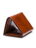 Mens Trifold Wallet Cognac Leather