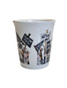 Penn State Ceramic Mug with Hand Painted Fans in the Stands