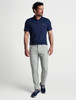 Penn State Tailored Fit Jersey Polo in navy, Peter Millar brand, athletic style polo shirt.