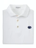 Peter Millar White Penn State Classic Fit Jersey Polo with embroidered Nittany Lions logo.
