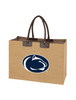 Penn State Tote Bag made with Natural Jute Fibers