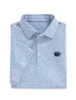 Penn State Vineyard Vines Stripe Polo Blue White