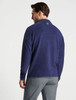 Mens Penn State Navy Fleece Quarter Zip Peter Millar Back