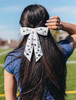 Womens White Penn State Bow Clip