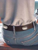 Brown Leather Penn State Belt with Silver Penn State Logos