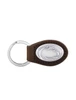 Penn State Leather Keychain with Silver Penn State Logo