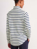 White Penn State Vineyard Vines Shep Shirt with Navy Stripes