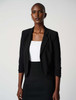 Three Quarter Sleeve Black Blazer Joseph Ribkoff