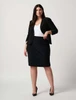 Joseph Ribkoff Womens Plus Size Suiting Pencil Skirt