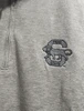 Penn State Vault Lion Logo Quarter Zip by Peter Millar, gray color, embroidered lion logo.