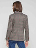 Womens Houndstooth Blazer with Embroidered Dogs