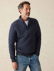 Epic Quilted Fleece Pullover Faherty Navy