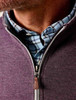Johnnie-O Sully Quarter Zip Royal Plum Zipper