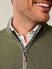 Johnnie-O Sully Quarter Zip Sequoia Green Zipper