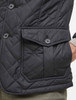 Quilted Barbour Jacket With Pleated Pockets