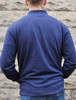 Penn State Navy Melange Quarter Zip from Horn Legend, blue quarter zip with argyle trim.