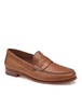 Brown Johnston & Murphy Baldwin Cognac Penny Loafer, sheepskin leather penny loafer shoes.