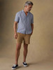 Mens Faherty Essential Corduroy Short Dark Khaki