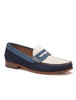 Baldwin Navy Suede Penny Loafer | Johnston & Murphy