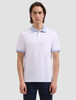 Three Button Polo in White