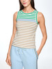 Sleeveless Striped Knit Top Marc Cain