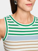 Sleeveless Striped Knit Top | Marc Cain