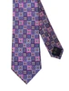 Pink & Purple Silk Geometric Pattern Tie Harpers