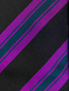 Pink, Green, & Brown Striped Silk Tie Seaward & Stearn close up