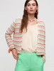 Wan Coral Chevron Knit Jacket | Aldo Martins