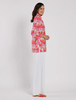 Chris Paradise Ikat Print Top in Peony Jude Connally