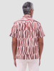 Jackson Abstract Zebra Print Camp Shirt  Bugatchi back