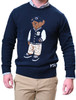 Penn State Navy Varsity Bear Sweater Bruzer