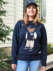 Penn State Navy Varsity Bear Sweater | Bruzer