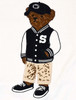 Details of Penn State Varsity Bear Sweater