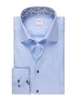 Houndstooth Dress Shirt with Floral Contrast Trim Stenstroms