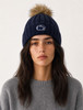 Navy Cable Knit Hat Penn State LogoFit